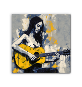 Abstract Echoes Minimalist Abstract Wrapped Canvas